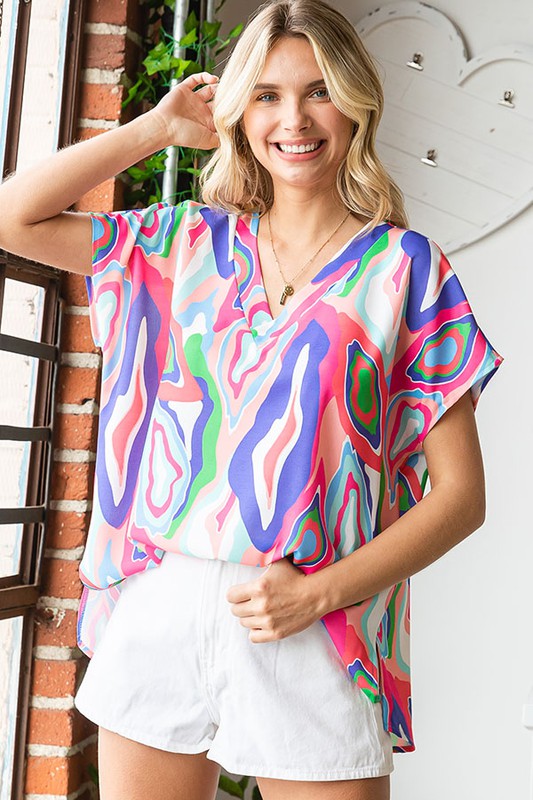 Good Vibes Only Top | Multicolor
