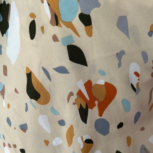 Confetti Print Woven Top | Buttermilk