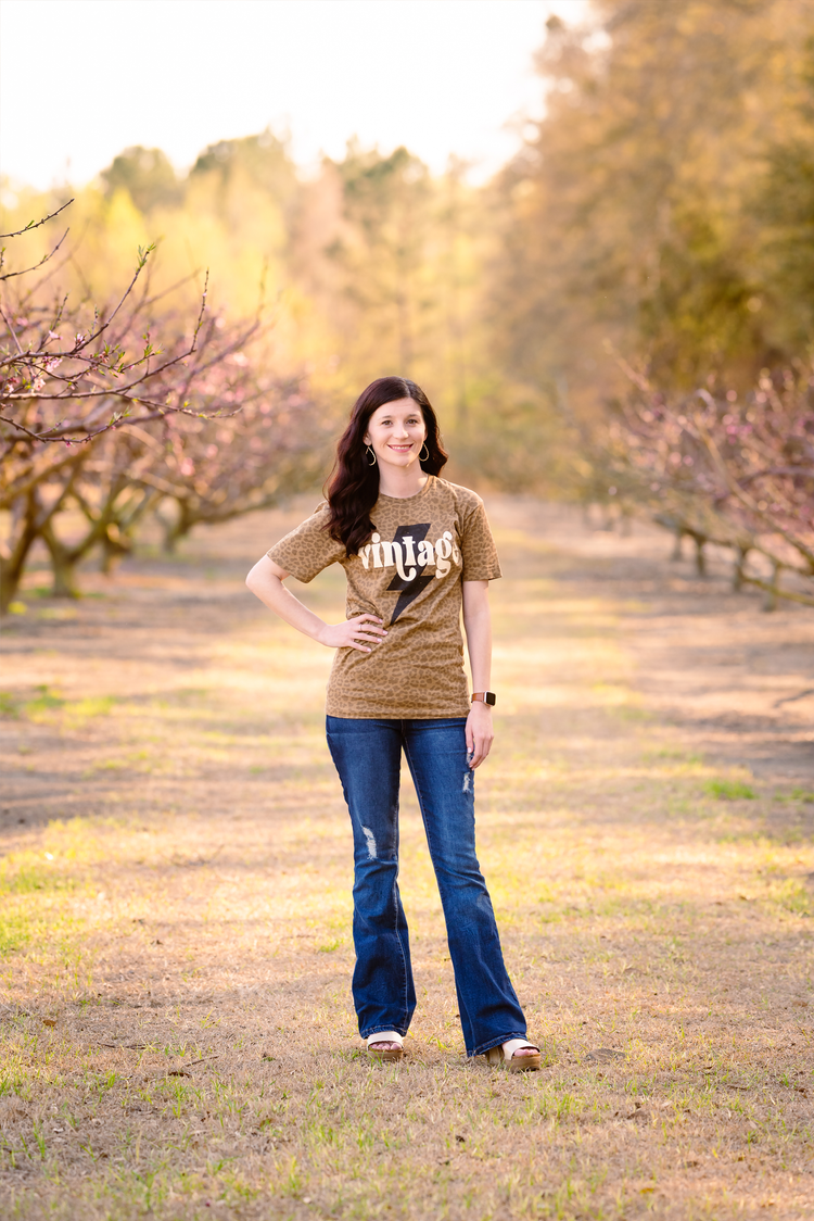 Vintage Leopard Graphic Tee