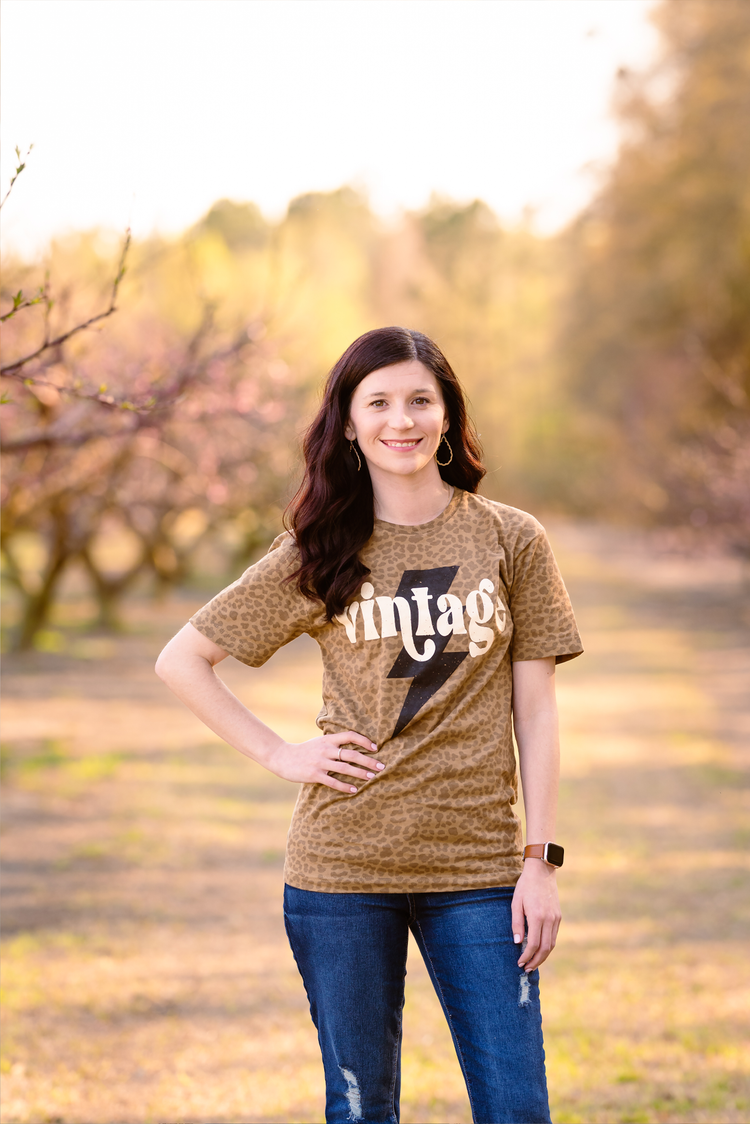 Vintage Leopard Graphic Tee