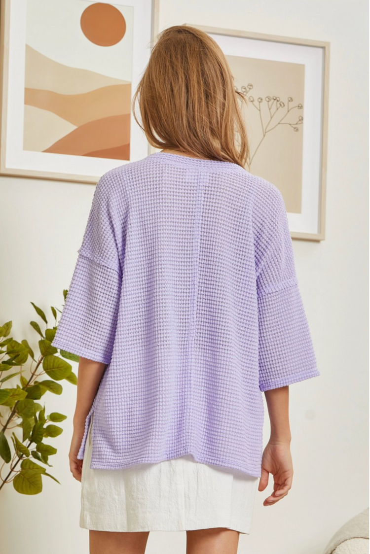 I Knit You Top | Lilac