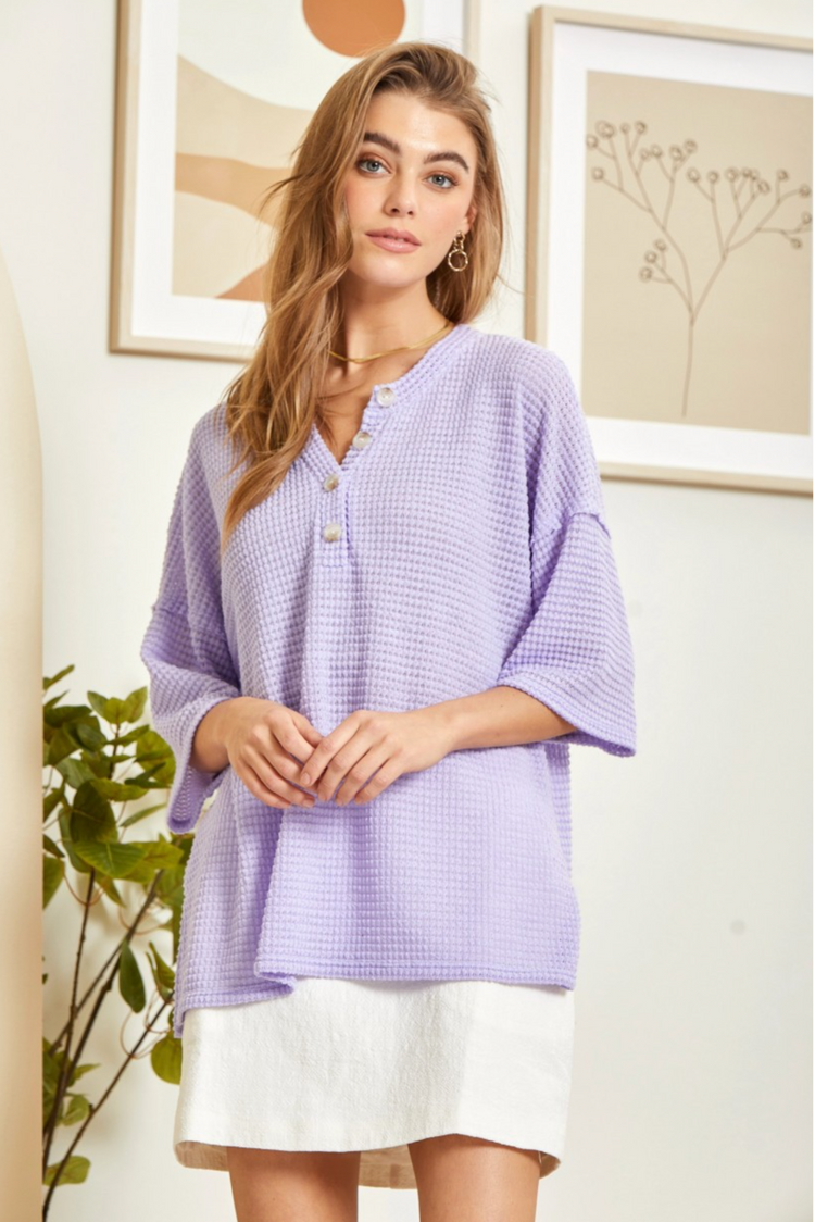 I Knit You Top | Lilac