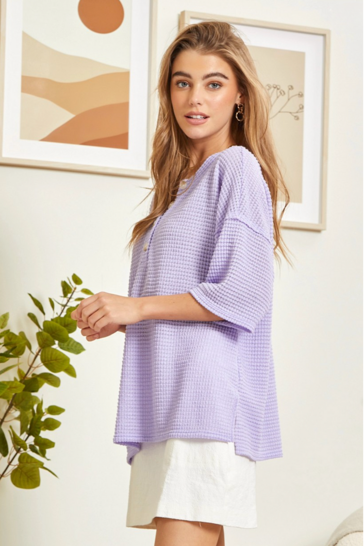 I Knit You Top | Lilac