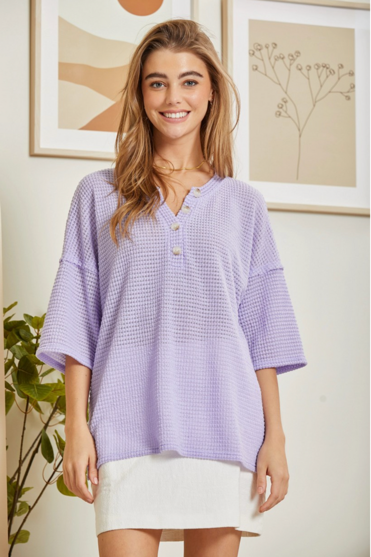 I Knit You Top | Lilac
