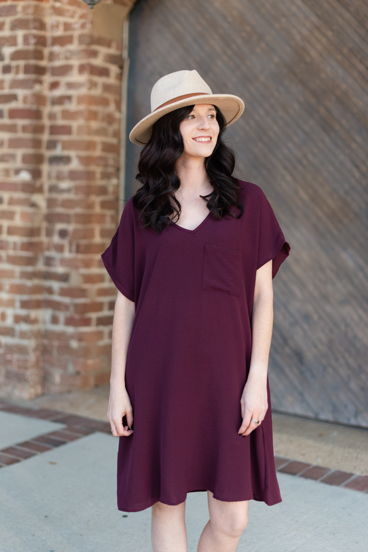 Effortlessly Beautiful Dress | Plum