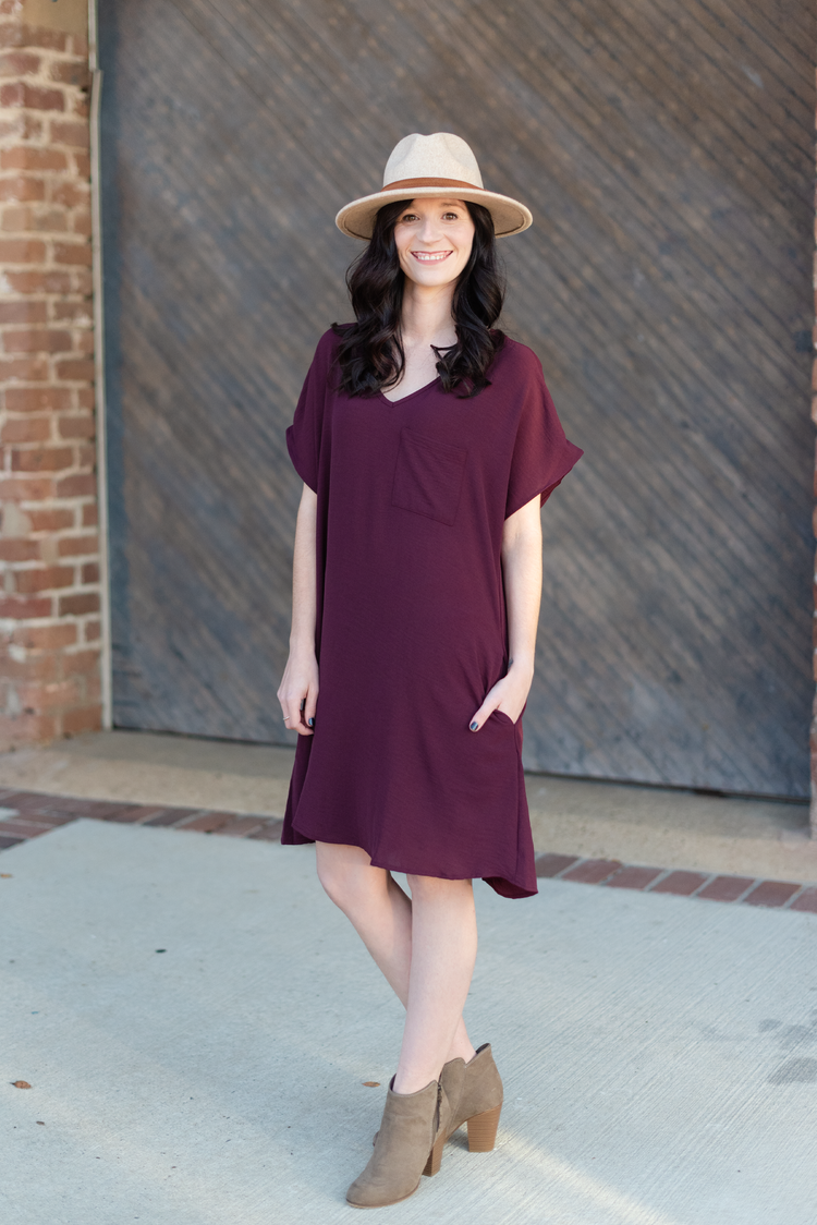 Effortlessly Beautiful Dress | Plum