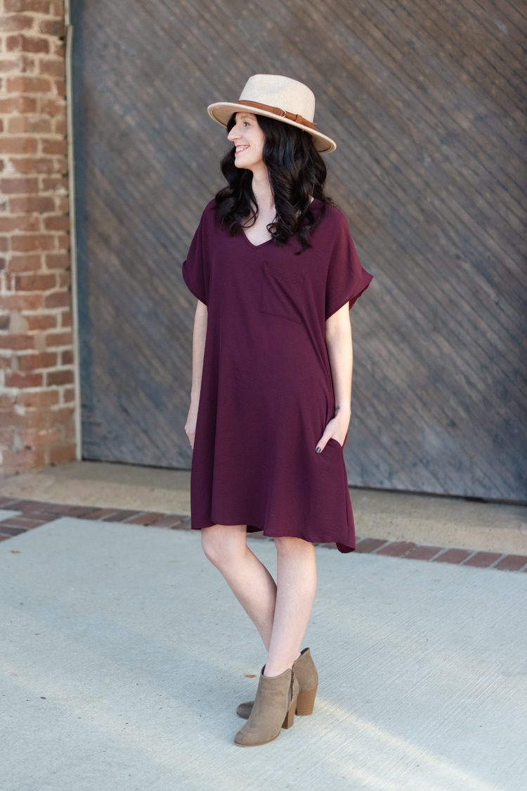 Effortlessly Beautiful Dress | Plum