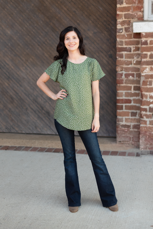 Dotty Top | Olive