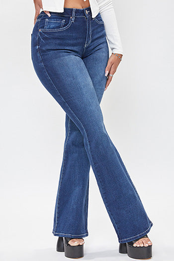 High Rise Flare Jeans + Curvy