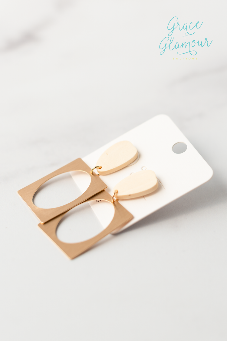 Cut It Out Earrings | Natural