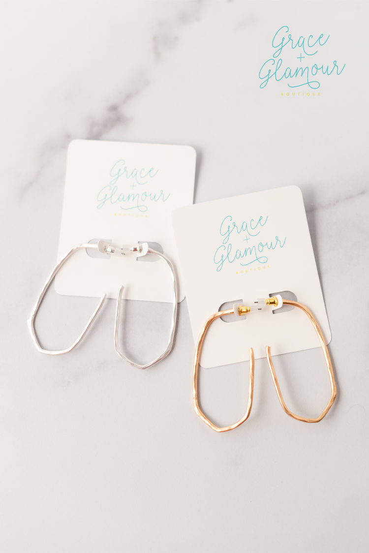 Invincible Geometric Hoops | Silver